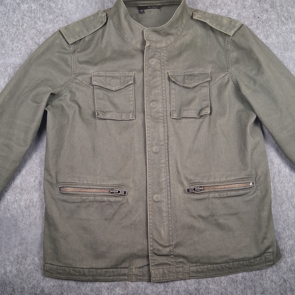 Women's Olive Green Military Jacket - Picture 4 of 15